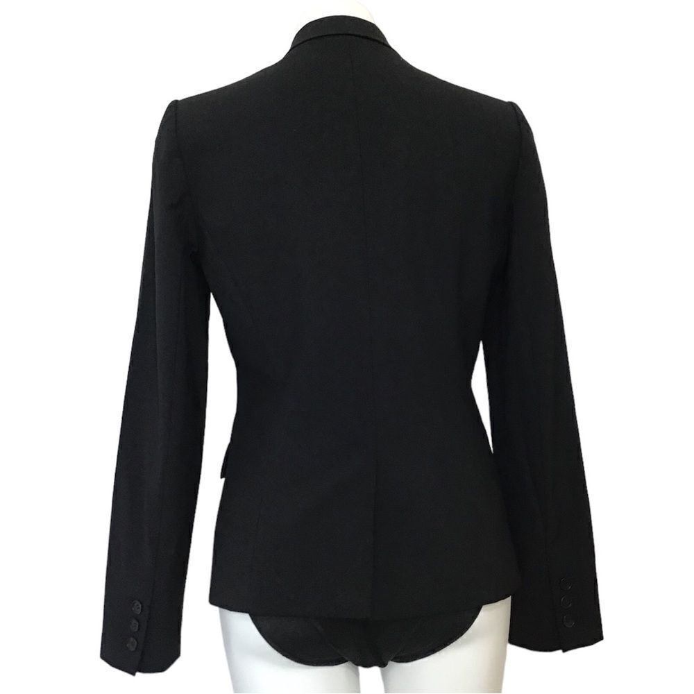 Theory Black Riding Single Button Stretch Blazer … - image 3